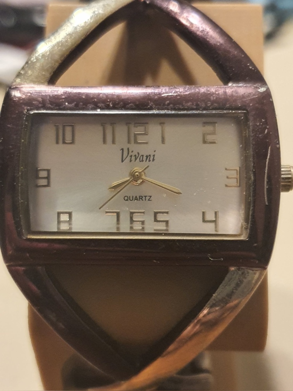 🦋10/$20🦋 Vivani Silver/Bronze Stainless Steel Women's Cuff Watch